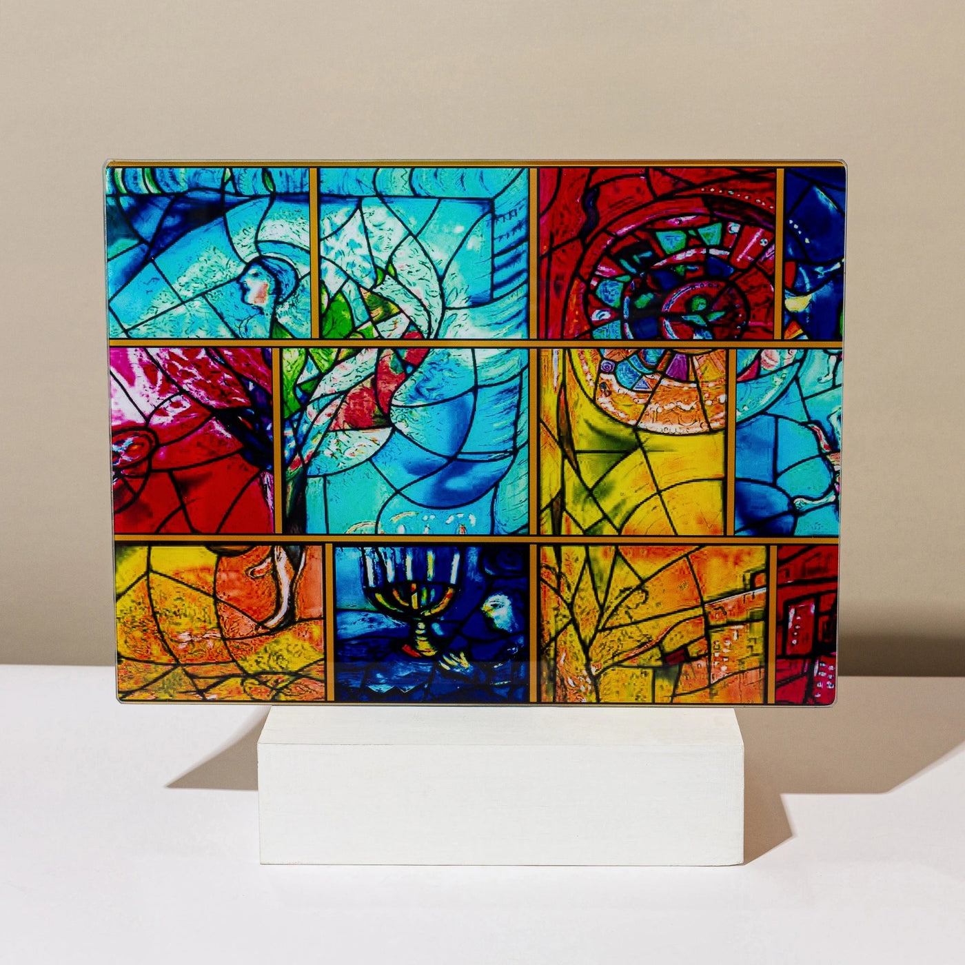 מגש חלה בעיצוב ייחודי מקולקציית Chagall Yellow 