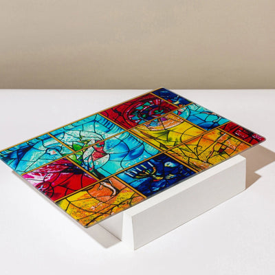 מגש חלה בעיצוב ייחודי מקולקציית Chagall Yellow 