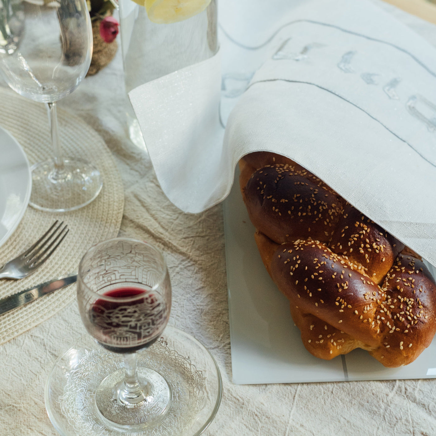 סט מעוצב ויוקרתי לשבת- דגם Silver Spark (Copy) 