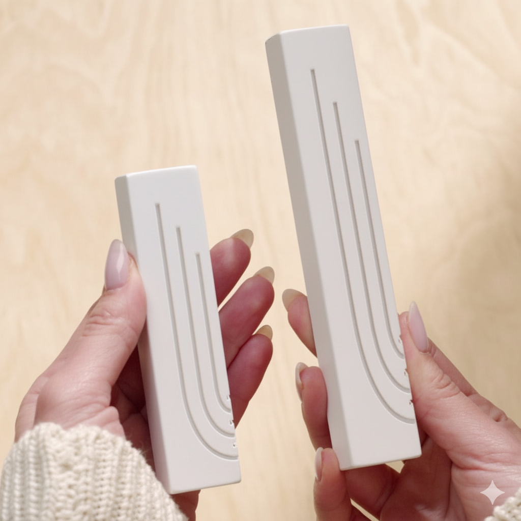 מזוזה מבטון טבעי בצבעים מרהיבים לדלת כניסה - דגם Glam 