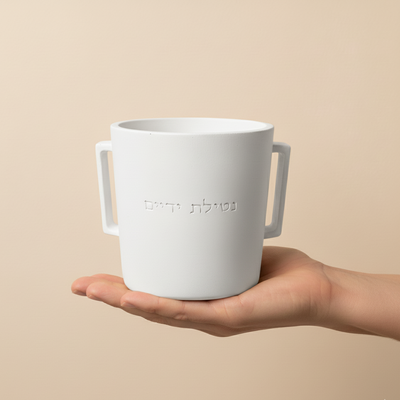 נטלה בעבודת יד מבטון טבעי – עיצוב נקי ואלגנטי | דגם STONE 