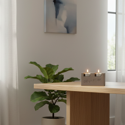 סט פמוטים לשבת בעיצוב מודרני – דגם Cube 