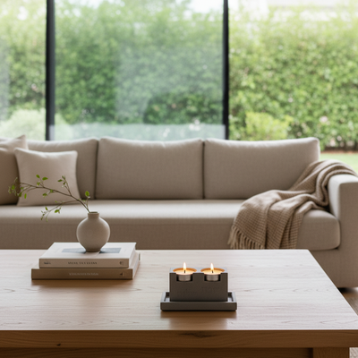 סט פמוטים לשבת בעיצוב מודרני – דגם Cube 