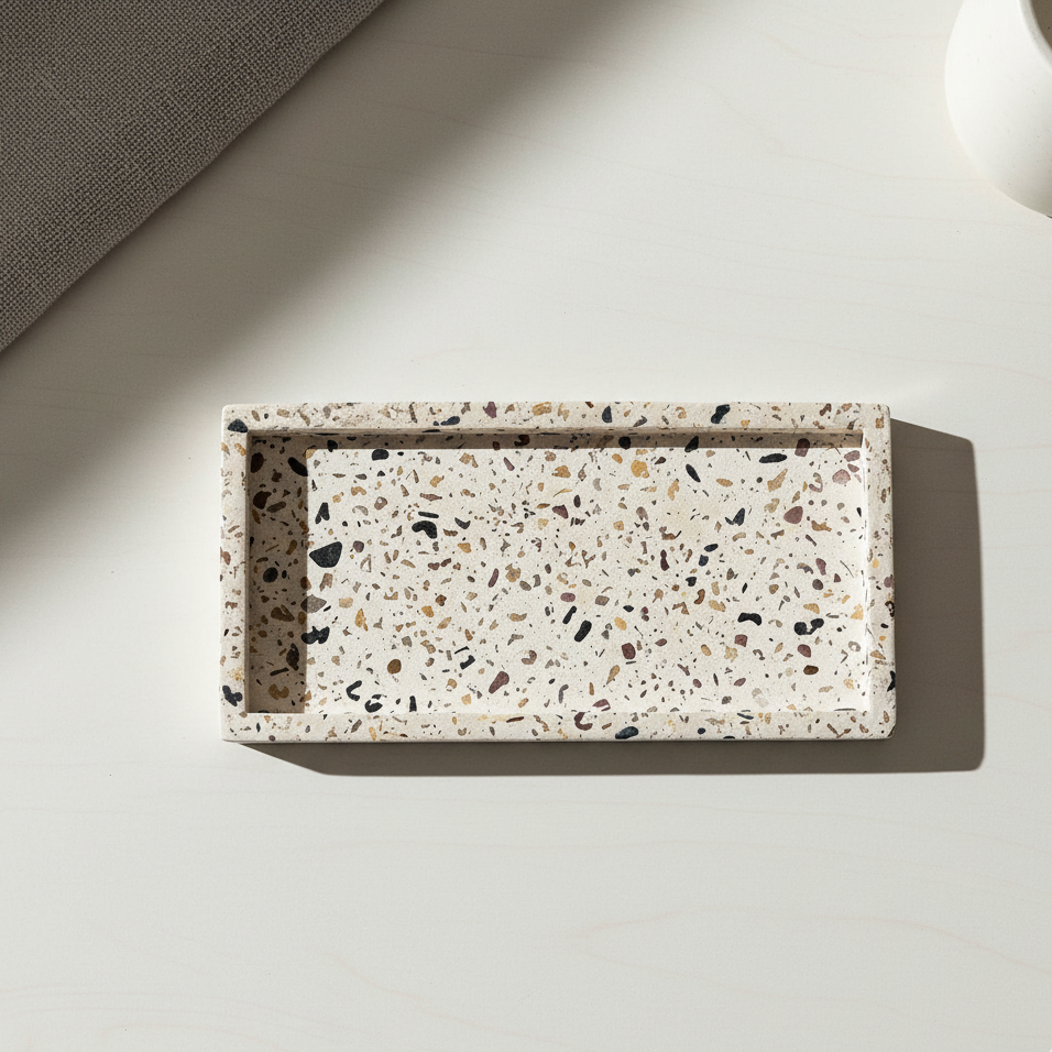 מגש בטון במראה טהור, שקט ונצחי – דגם Nest  טרצו אבן