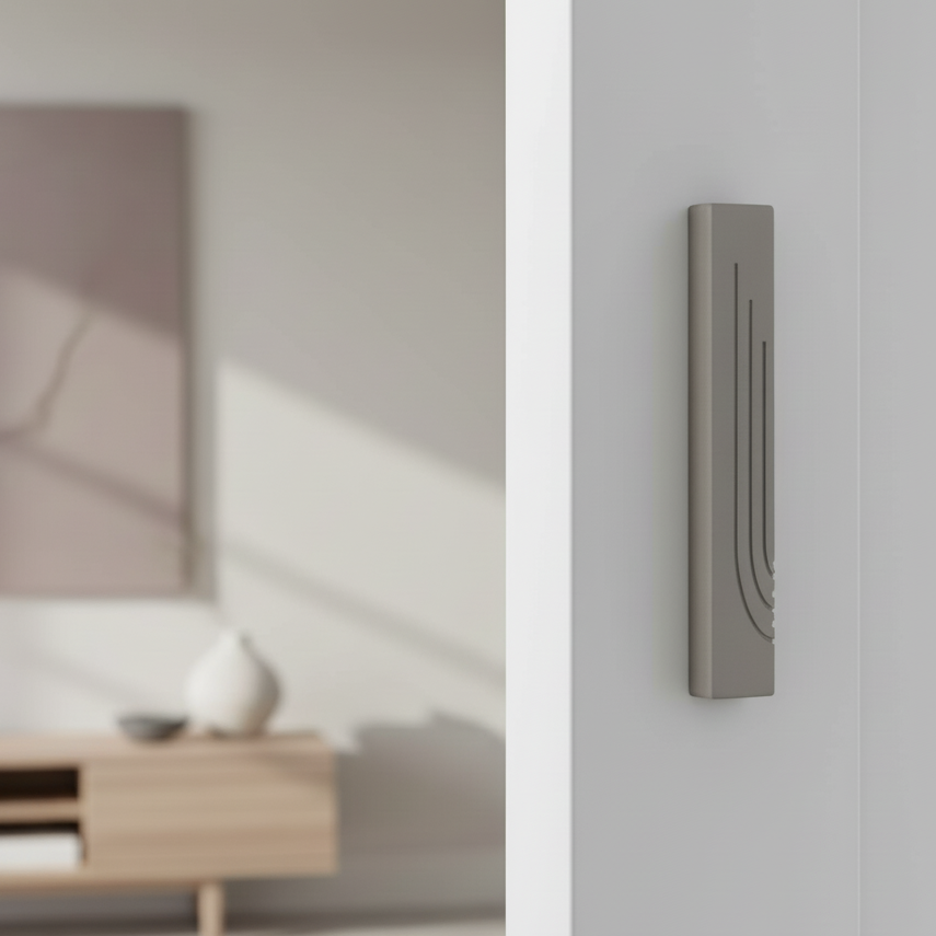 מזוזה מבטון טבעי בצבעים מרהיבים לדלת כניסה - דגם Glam 