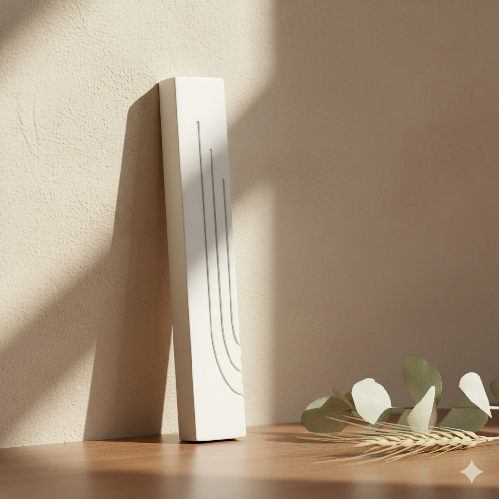 מזוזה מבטון טבעי בצבעים מרהיבים לדלת כניסה - דגם Glam 