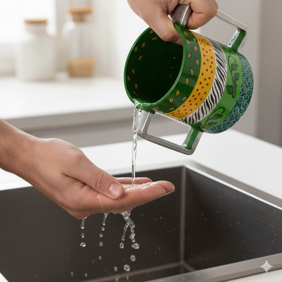 נטלה בעבודת יד עם טאצ' מודרני – טהרה באור עדין – דגם Liquid Light 