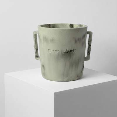 נטלה יוקרתית בעבודת יד – שילוב מושלם של מסורת וסטייל | דגם STONE  שיש קרם