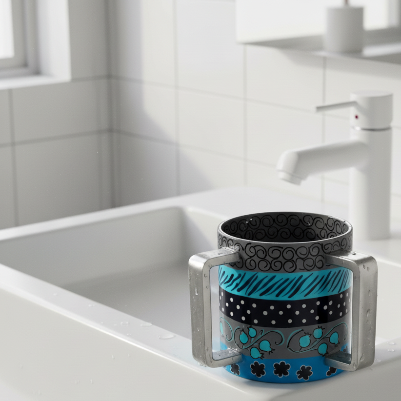 נטלה בעבודת יד עם טאצ' מודרני – טהרה באור עדין – דגם Liquid Light 