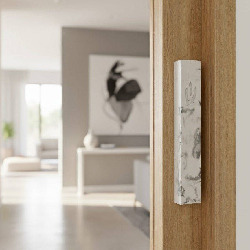 בית מזוזה בעיצוב מיוחד מטרצו טורקיז דגם Street 