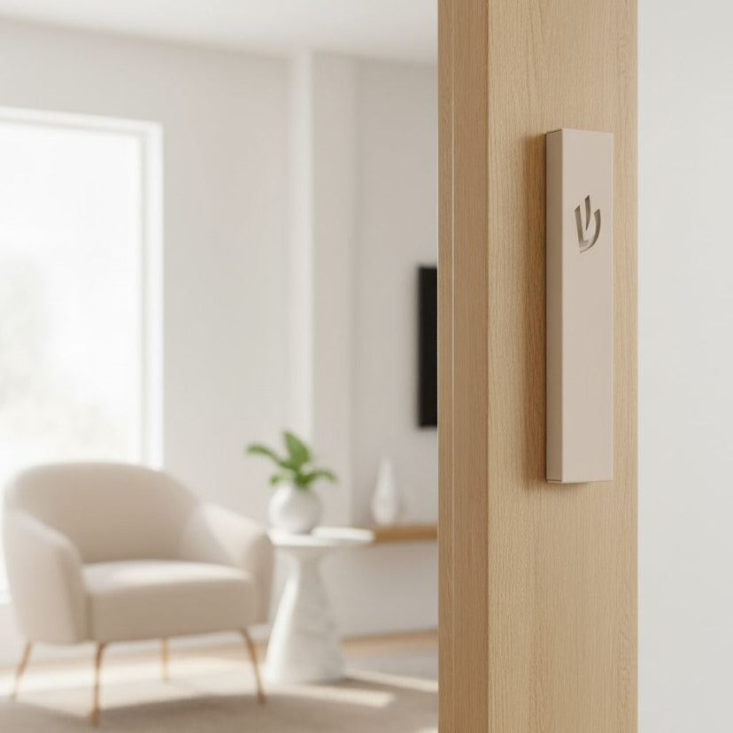 בית מזוזה מודרני בעיצוב קלאסי מנירוסטה בצבעים נקיים - דגם Sweetheart 