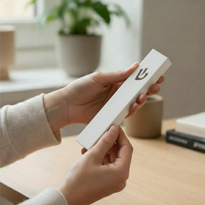 בית מזוזה מודרני בעיצוב קלאסי מנירוסטה בצבעים נקיים - דגם Sweetheart 